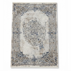 Covor ANGORA, Crem/Albastru, Living, Dormitor