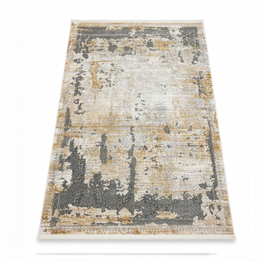 Covor ANGORA, GRI/Galben, Living, Dormitor