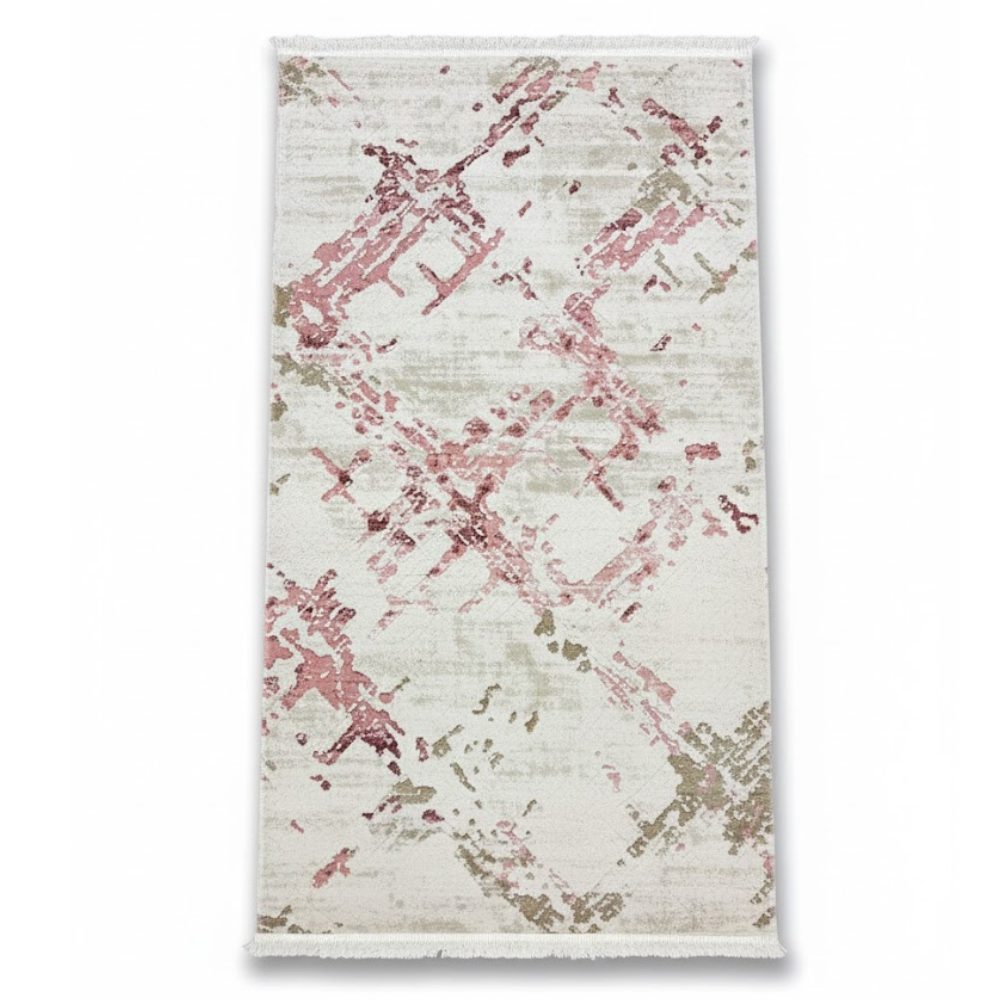 Covor EBRULI, ROZ/ PUDRAT, Living, Dormitor