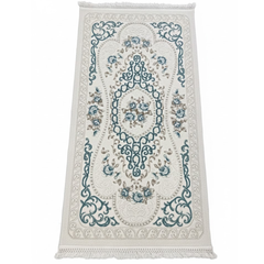 Covor OLIVYA, ALB/ TURCOAZ, Living, Dormitor