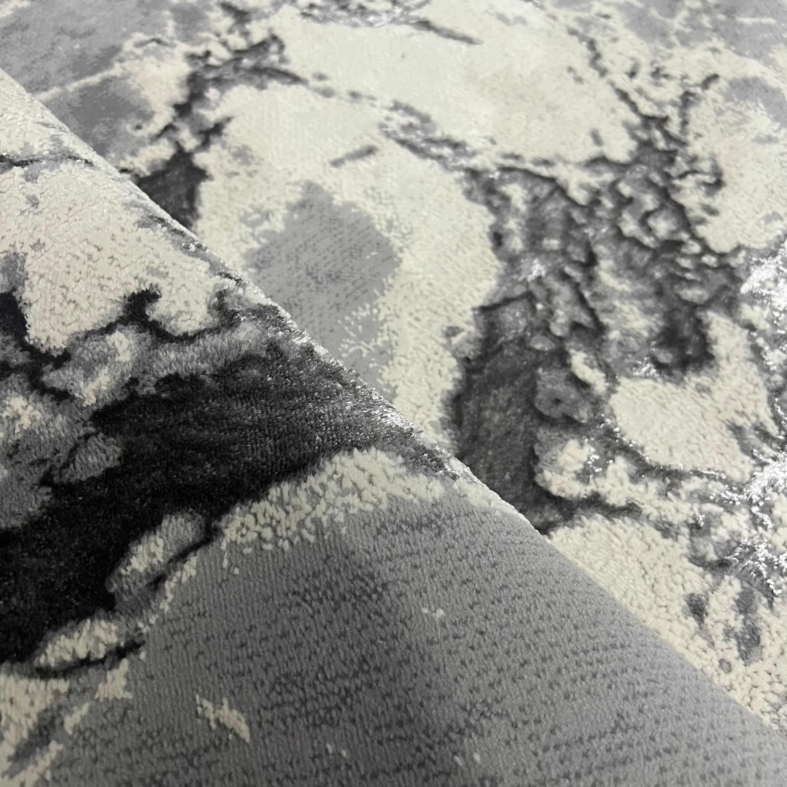 Covor Buse Fulger, Grey, Living, Dormitor, Modern