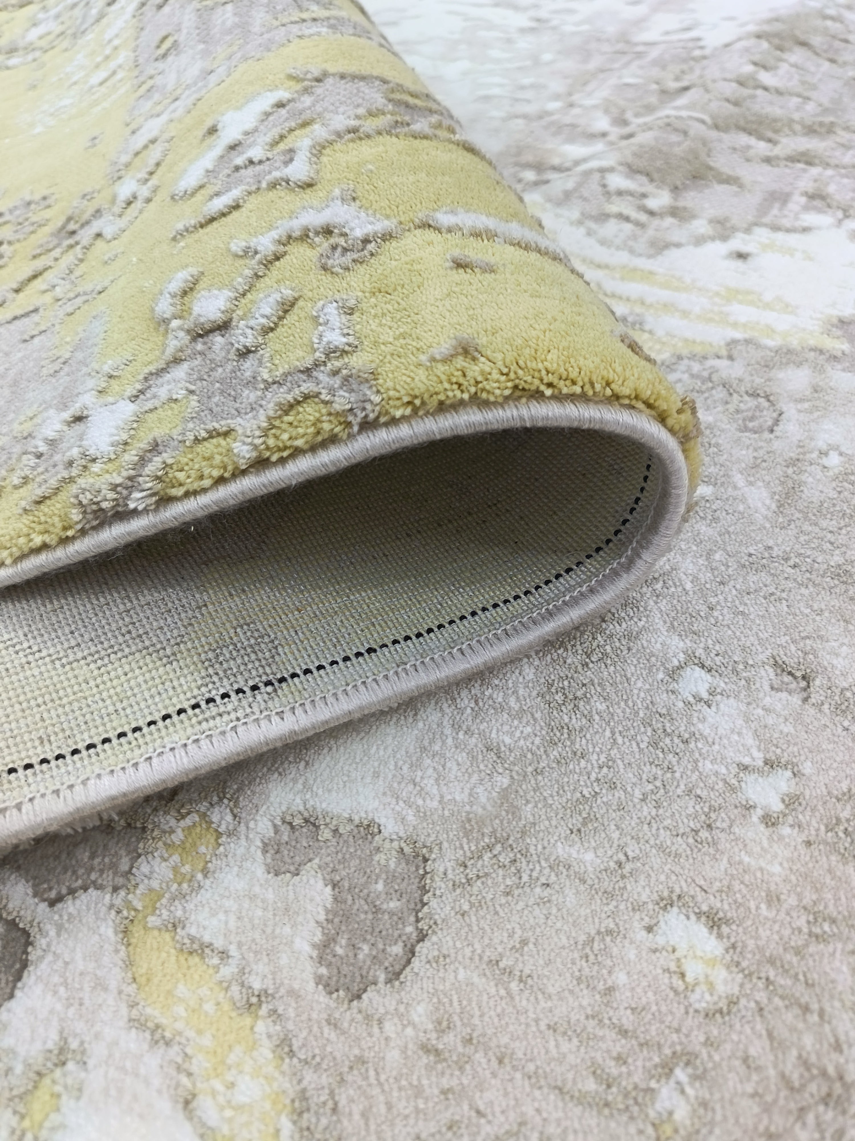 Covor MASHAD, Bej/Galben, Living, Dormitor