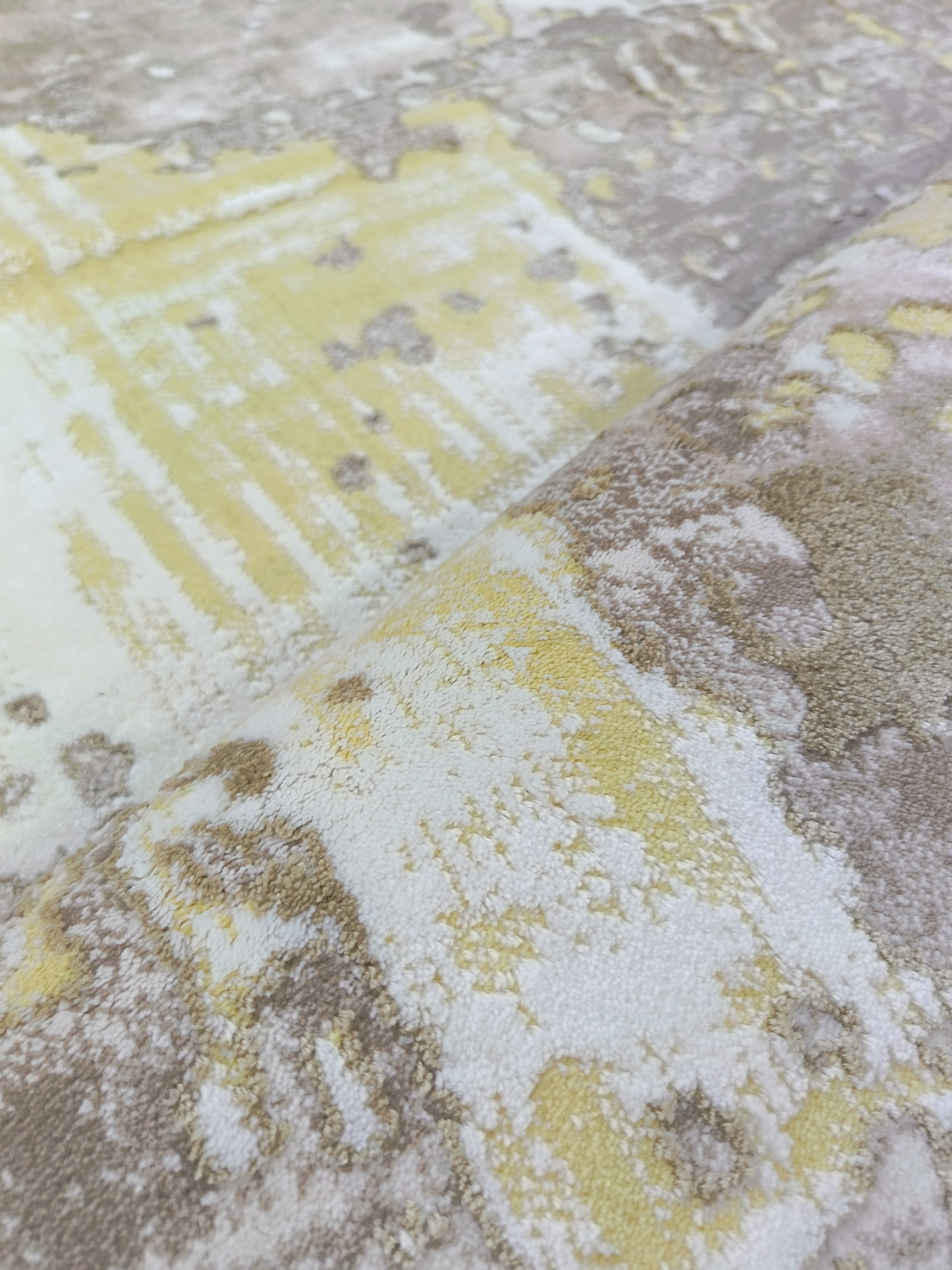 Covor MASHAD, Bej/Galben, Living, Dormitor