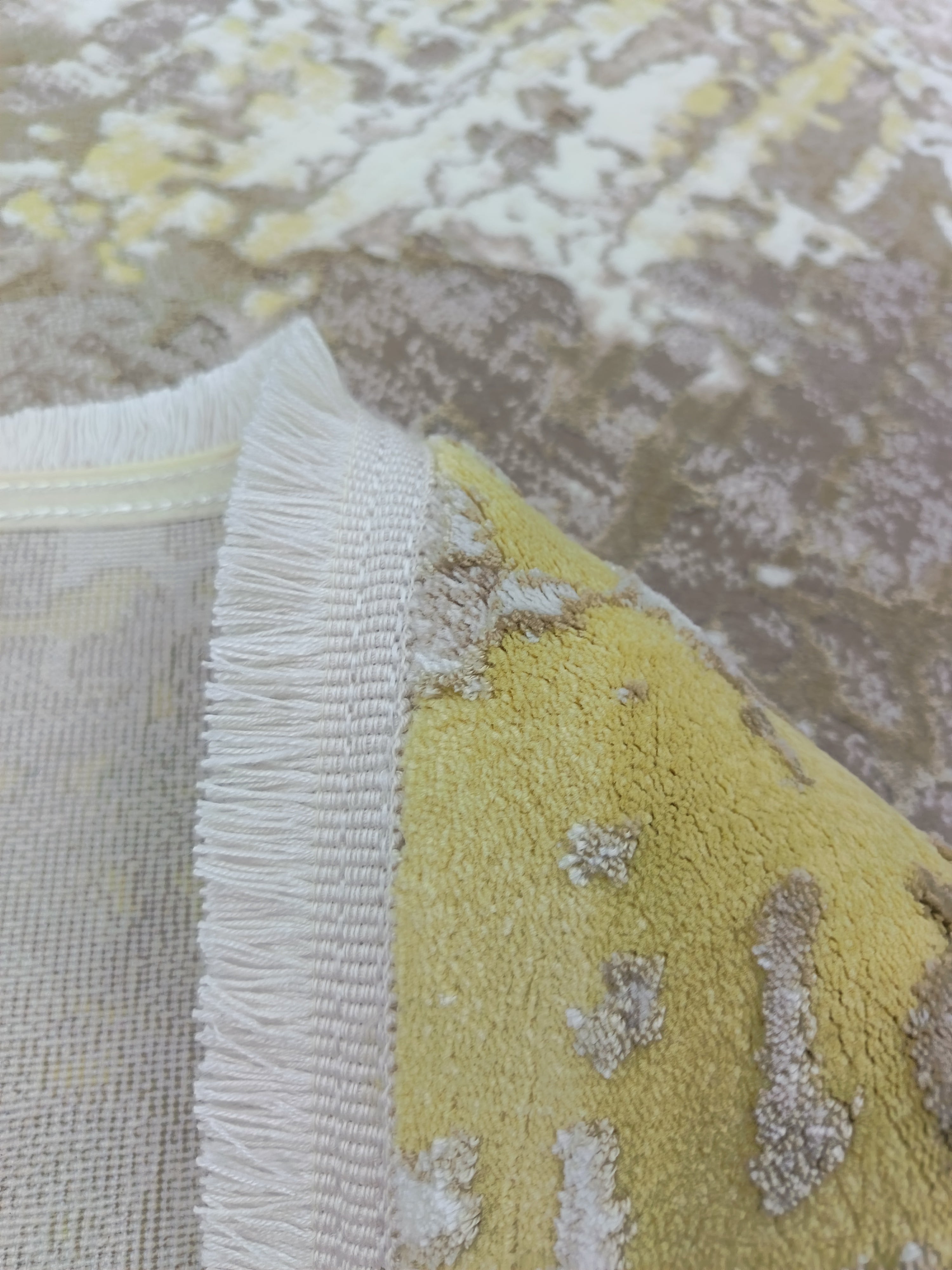 Covor MASHAD, Bej/Galben, Living, Dormitor