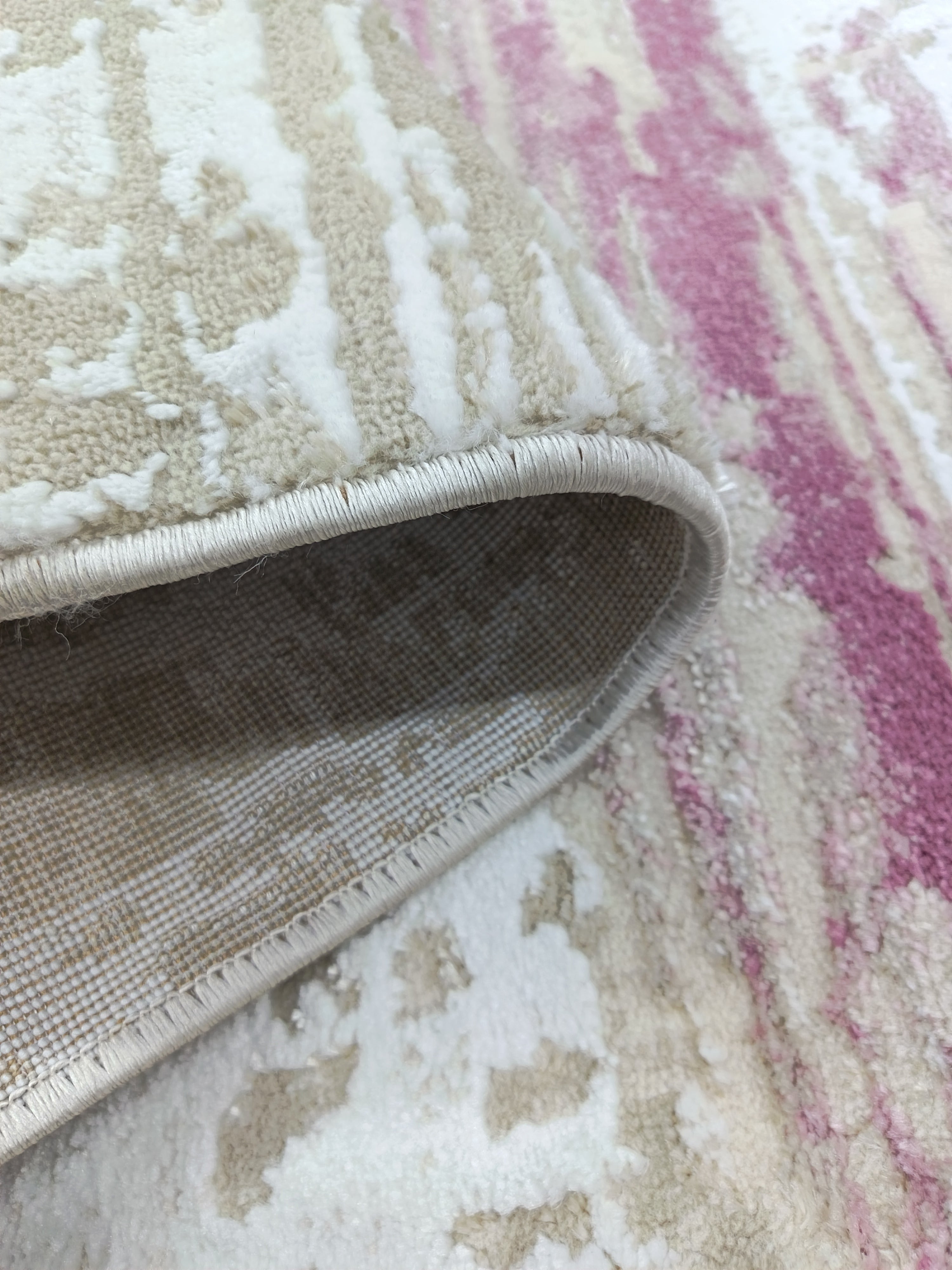 Covor GOLDEN, Bej/ Roz, Living, Dormitor