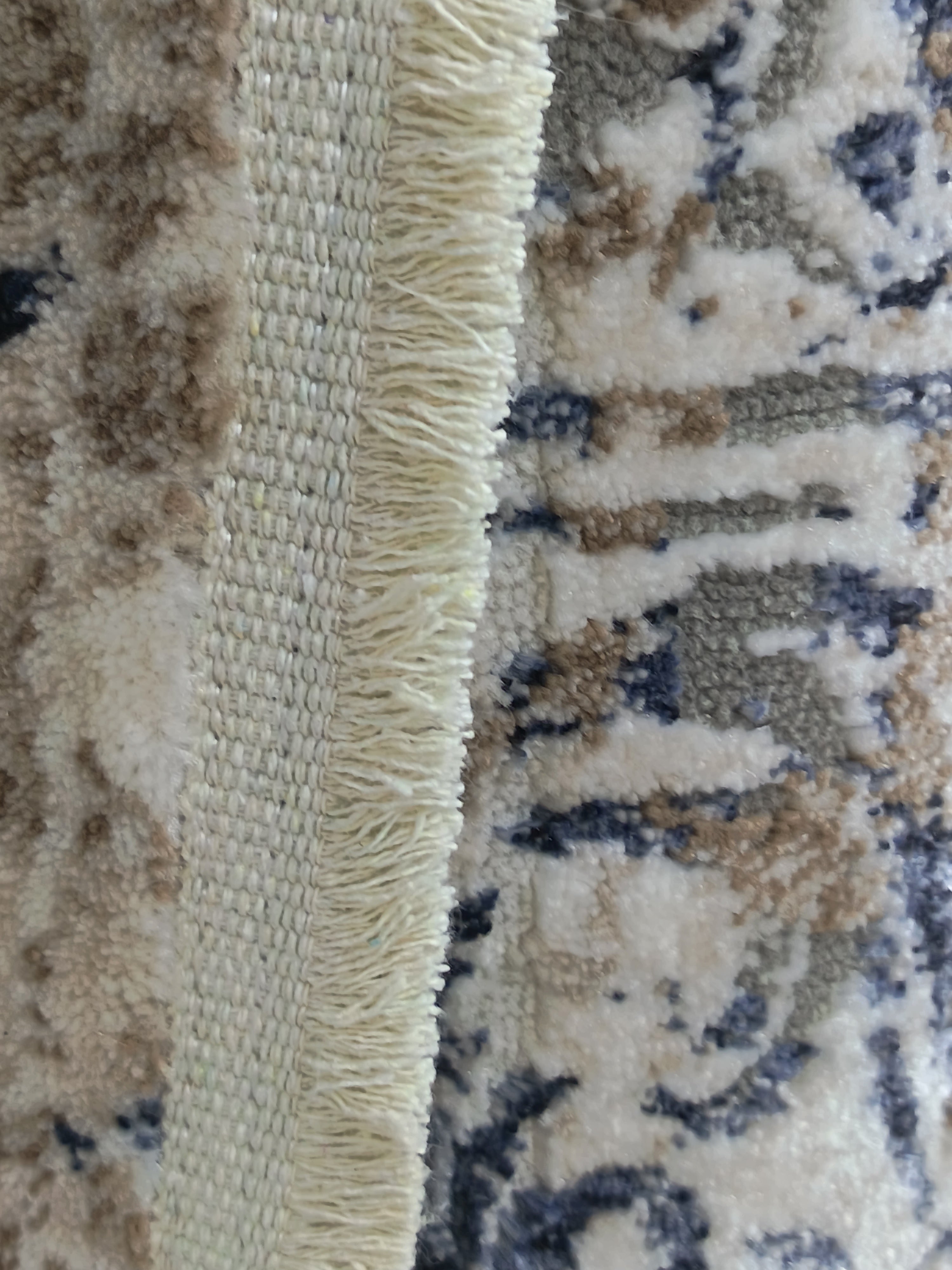 Covor ANGORA, Crem/Albastru, Living, Dormitor