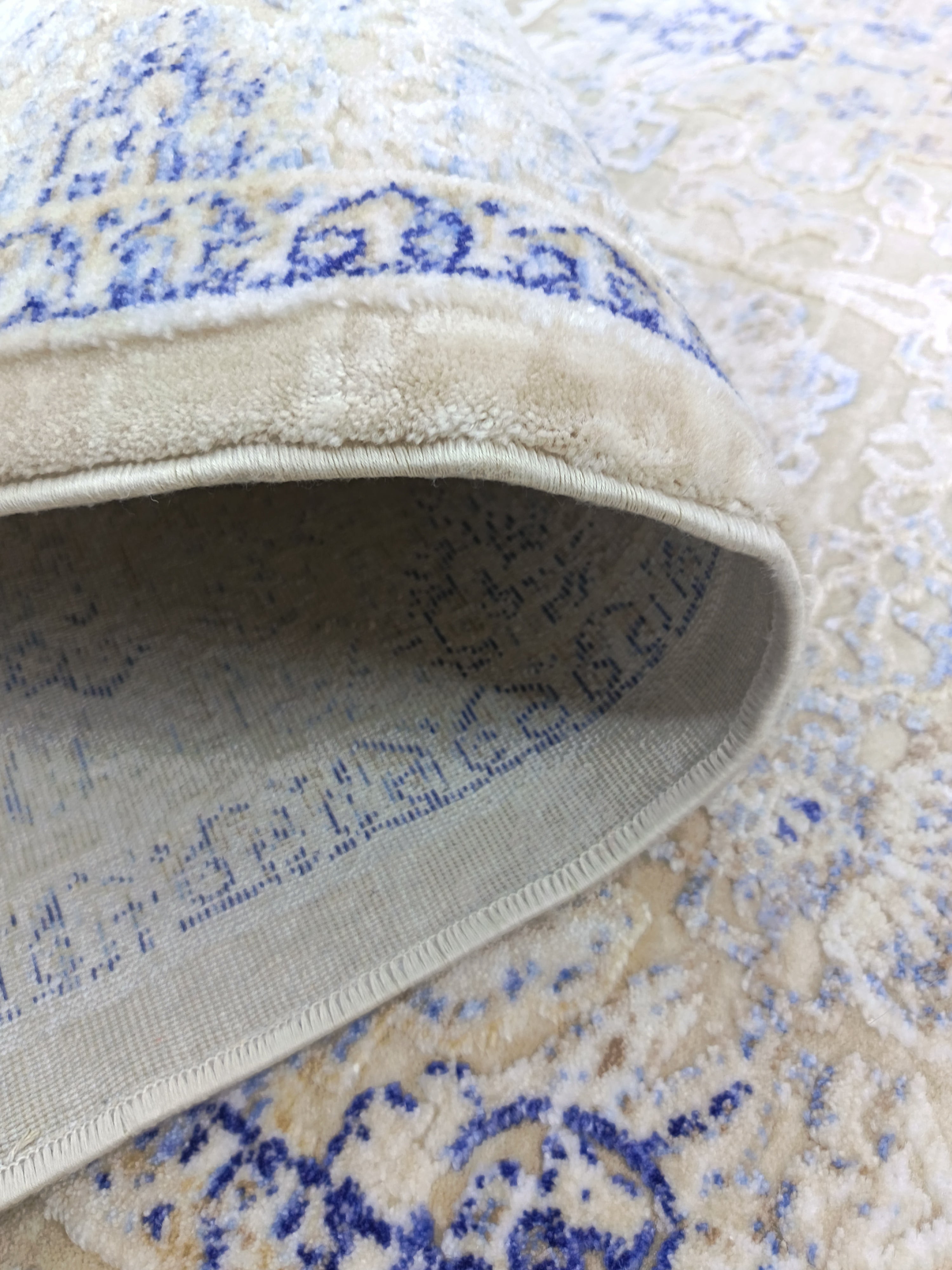 Covor ANGORA , BEJ / ALBASTRU, Living, Dormitor