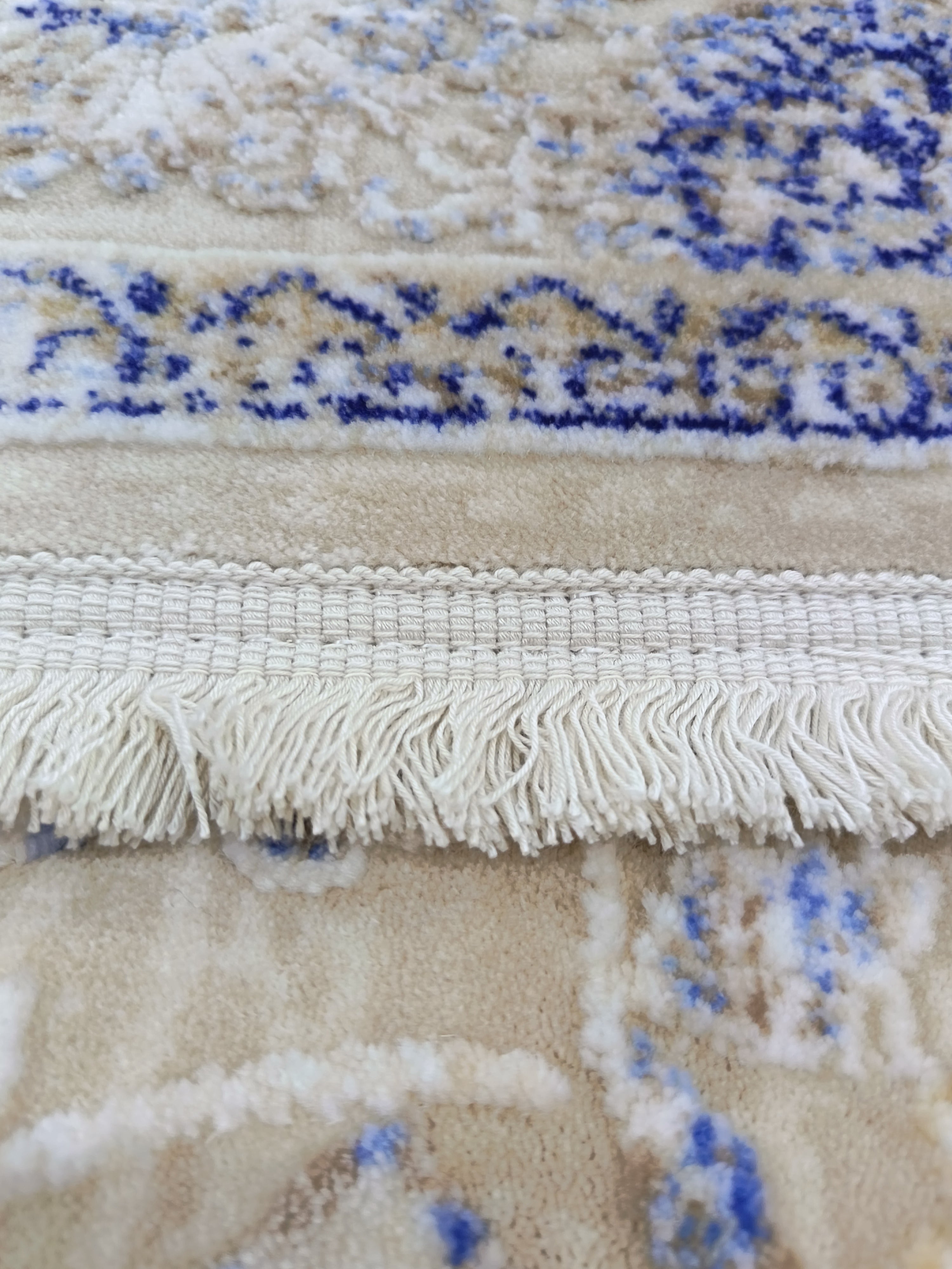 Covor ANGORA , BEJ / ALBASTRU, Living, Dormitor