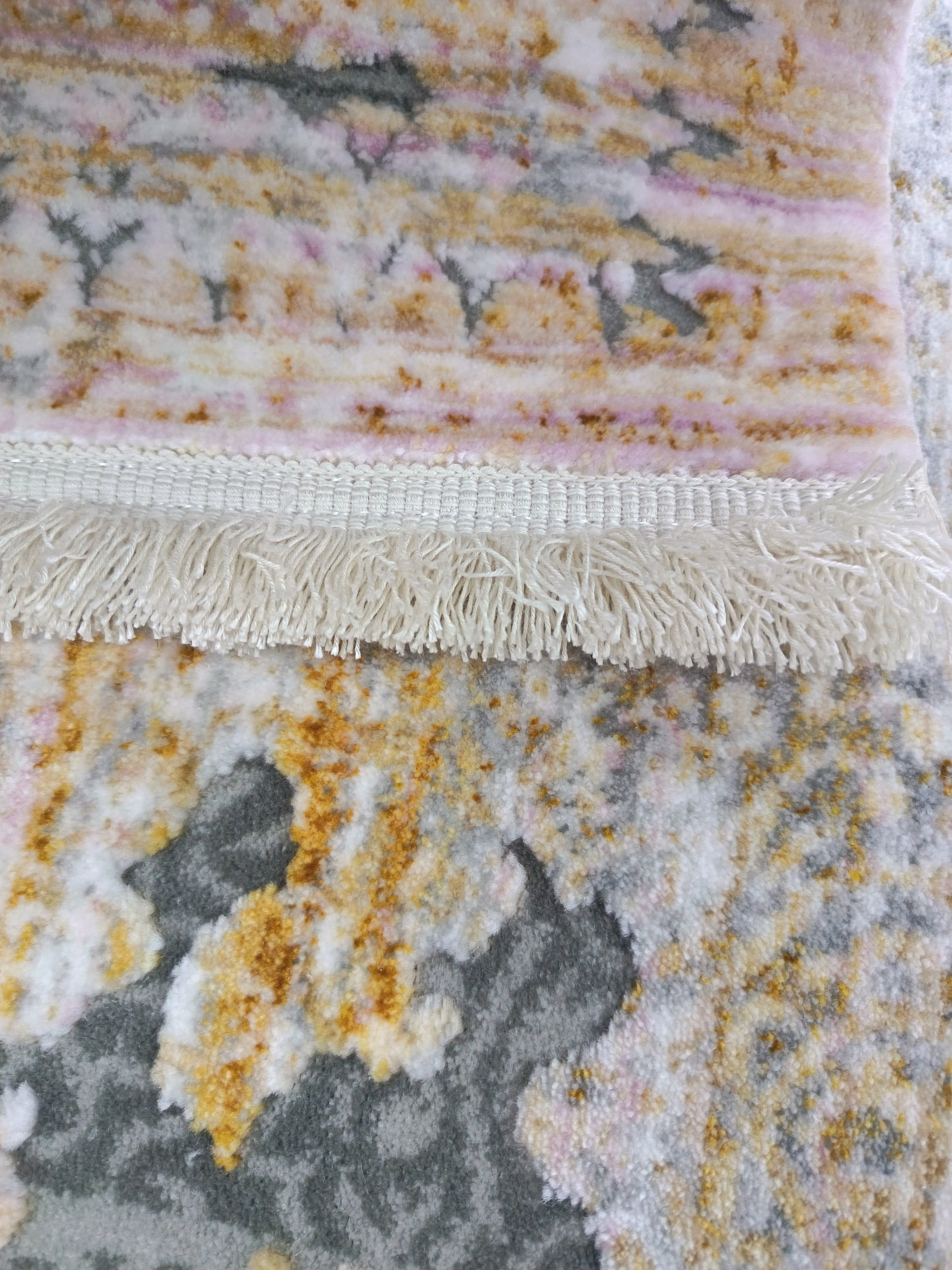 Covor ANGORA, GRI/Galben, Living, Dormitor