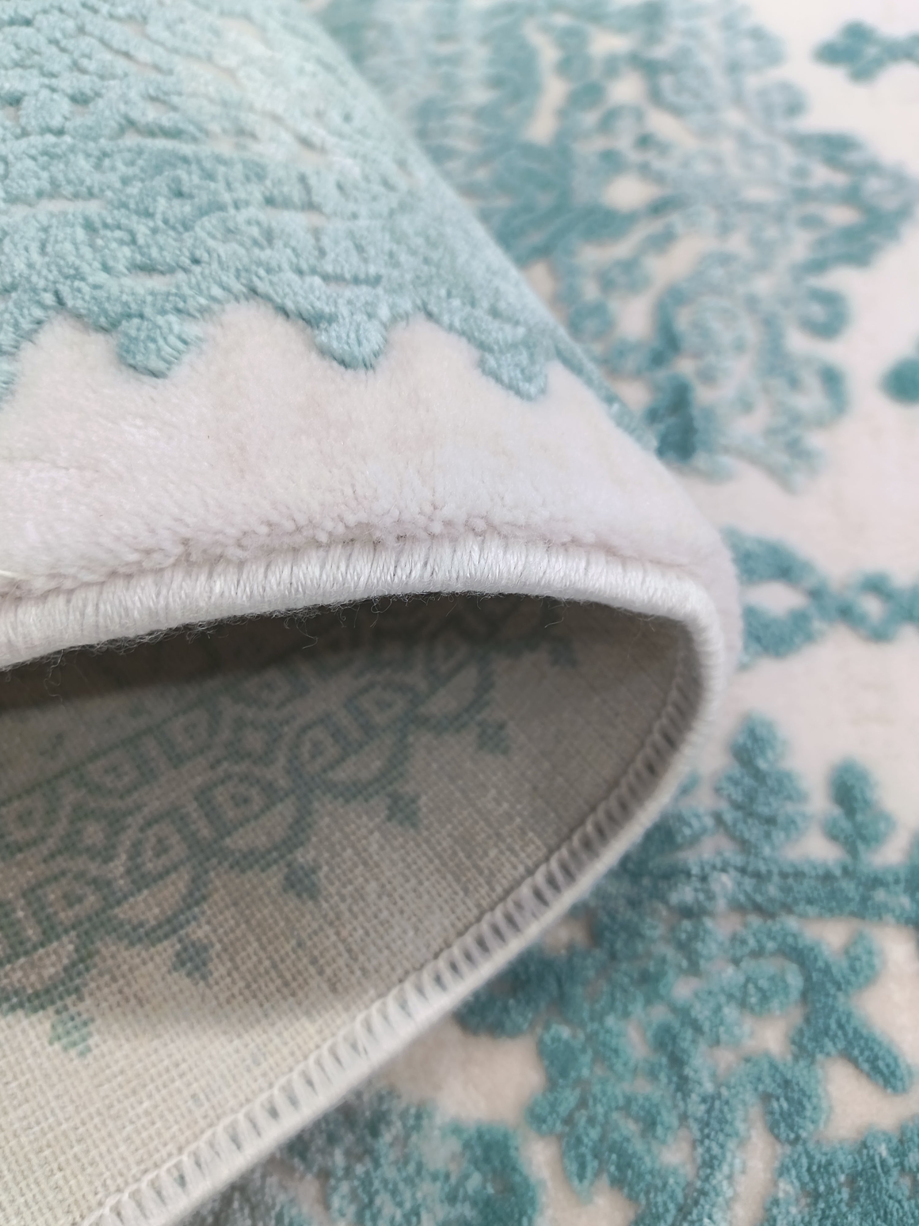 Covor BOYUT, BEJ/TURCOAZ , Living, Dormitor