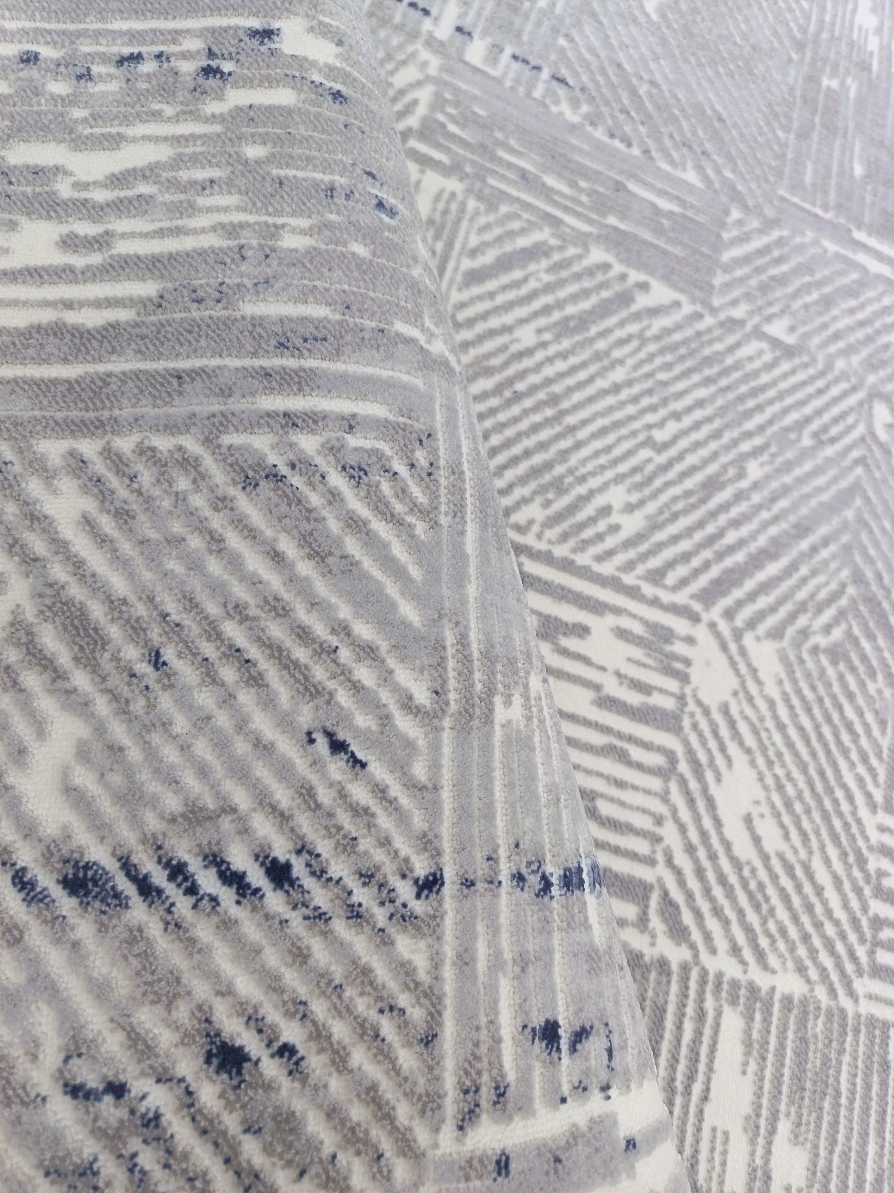 Covor SAMPLE, GRI/ BLUE, Living, Dormitor