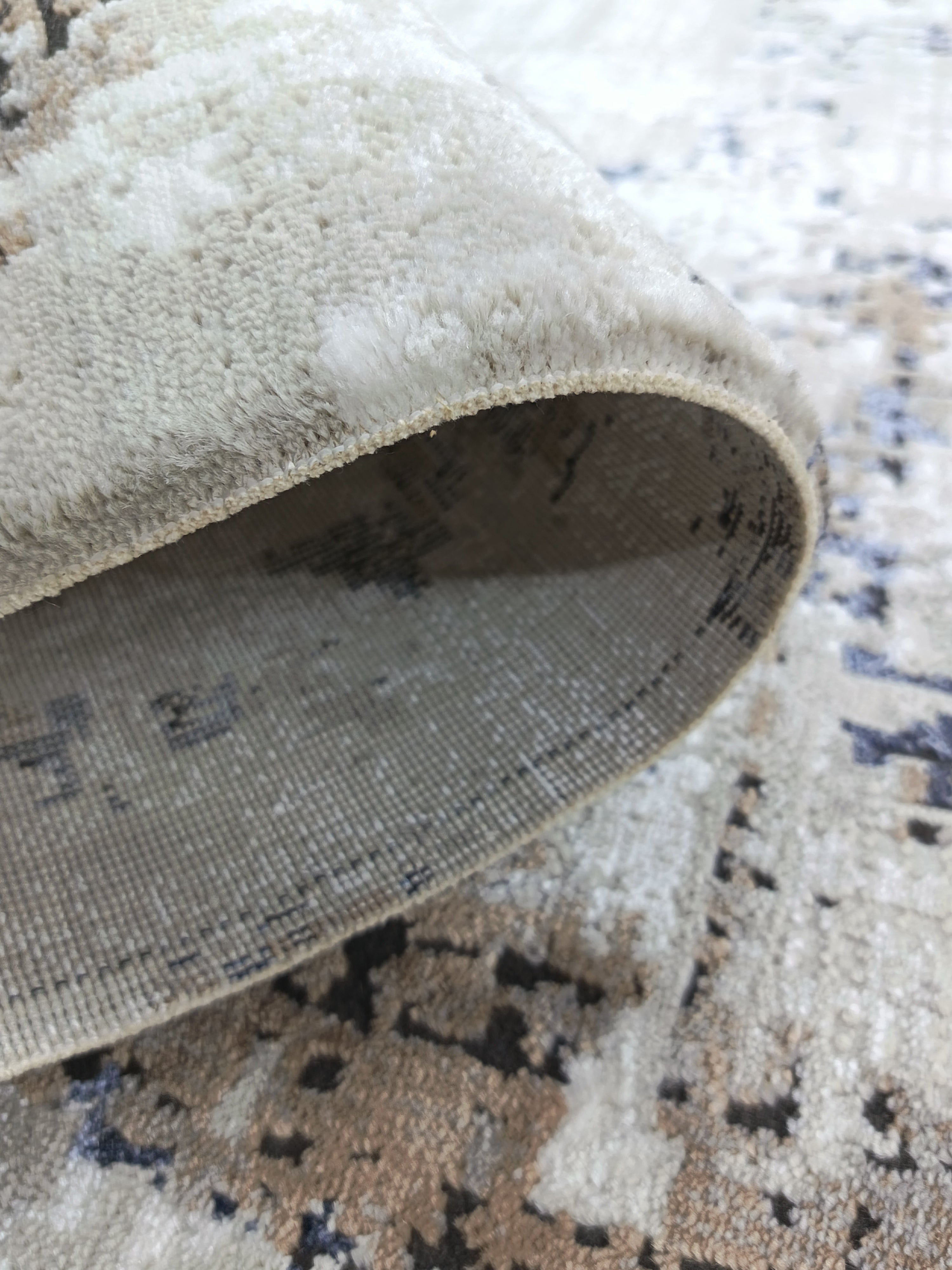 Covor ANGORA, CREM/BLUE/GRI, Living, Dormitor