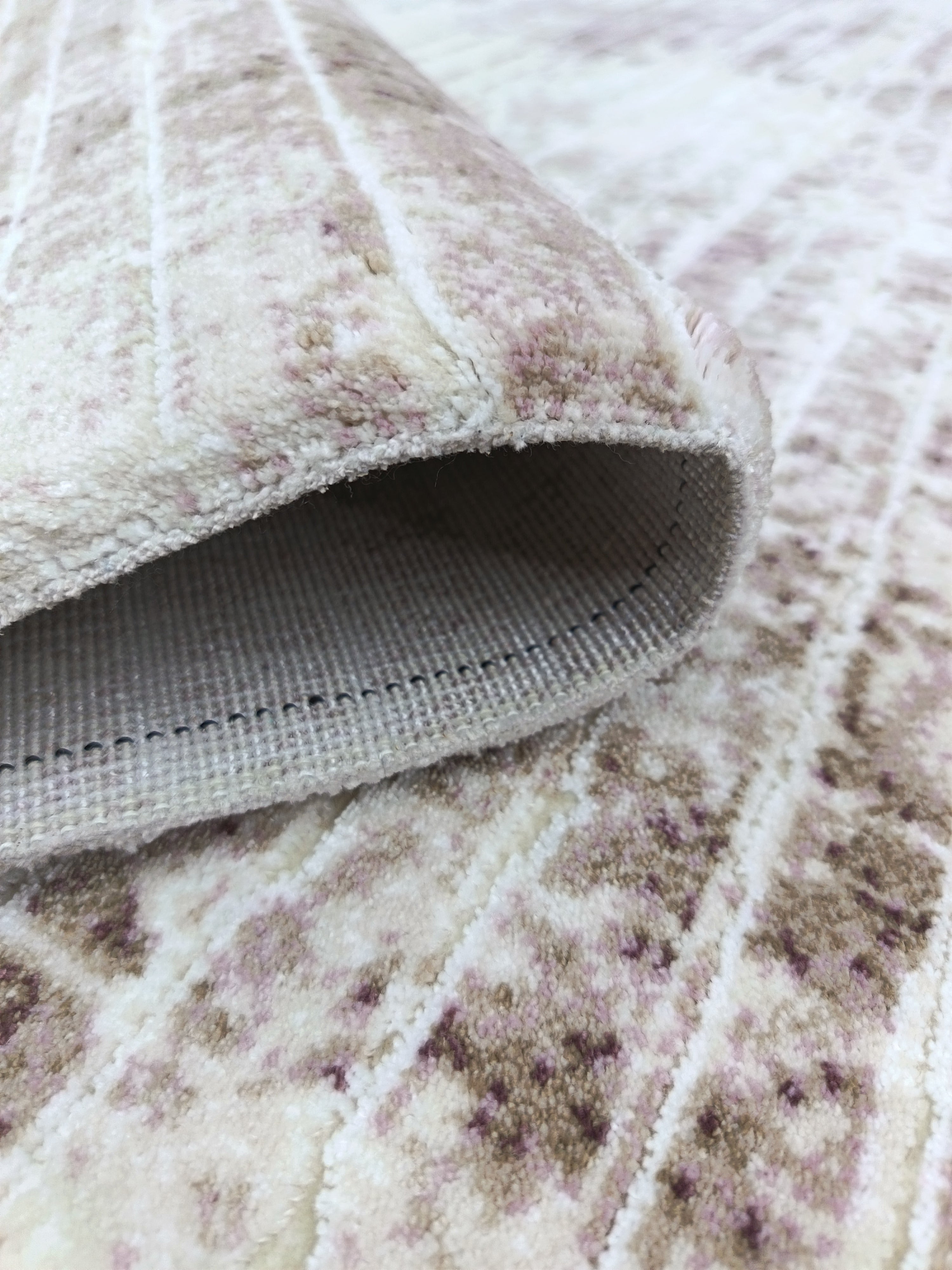 Covor ANGORA, BEJ/ LILA, Living, Dormitor