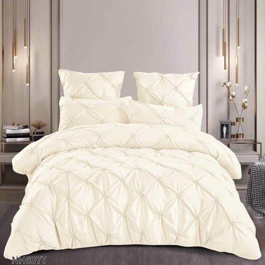 Lenjerie de Pat Dublu, Finetat cu elastic, 6 Piese, NH6077