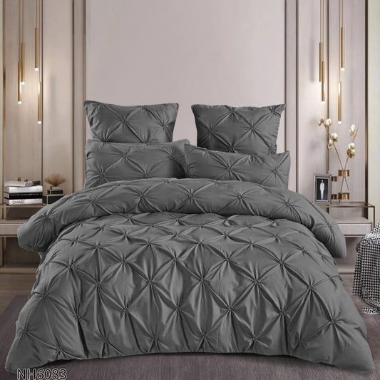 Lenjerie de Pat Dublu, Finetat cu elastic, 6 Piese, NH6083