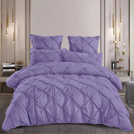 Lenjerie de Pat Dublu, Finetat cu elastic, 6 Piese, NH6123