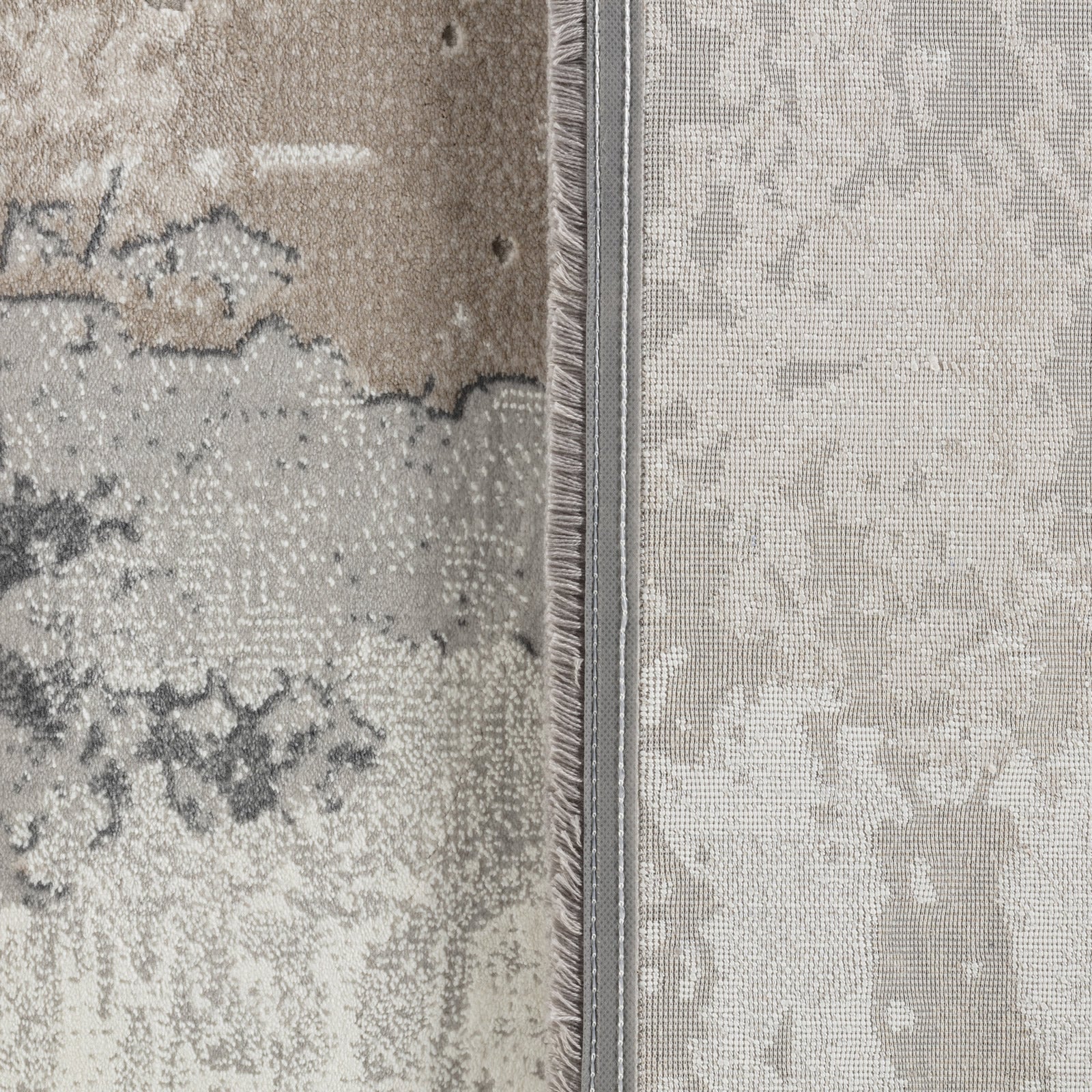 Covor, Anemon ,Living, Moderne ,Premium -T014A CREAM SILVER