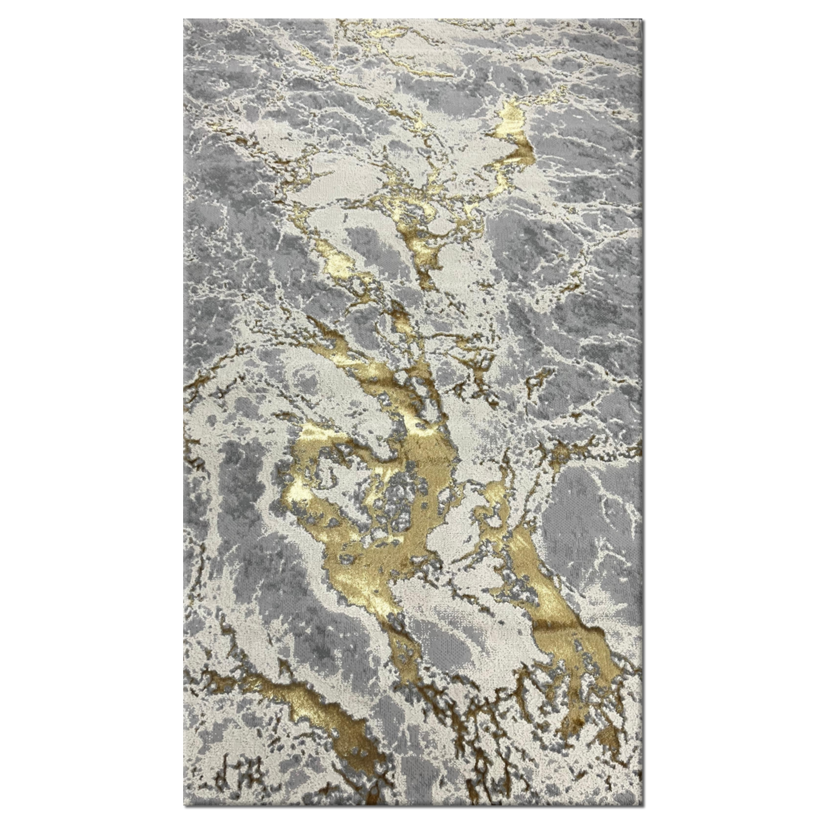 Covor Buse Fulger, Galben, Auriu  Living, Dormitor, Modern