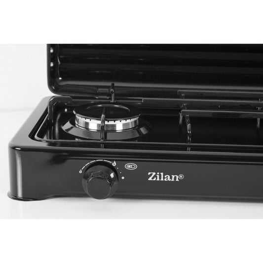 Aragaz 2 ochiuri ZILAN ZLN-0025,culoare negru utilizare numai GPL butelie,