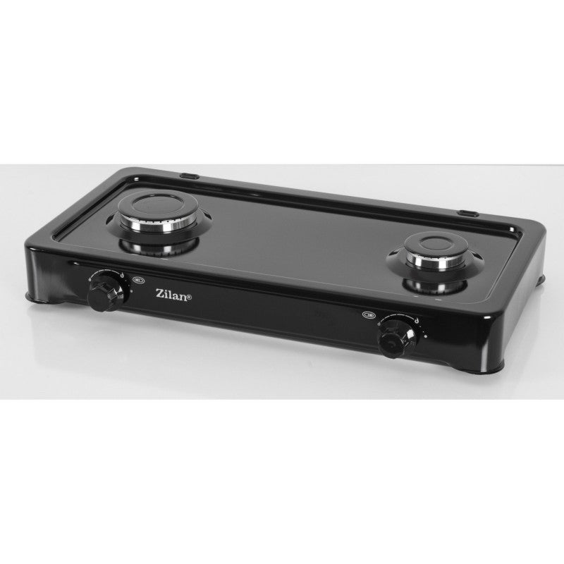 Aragaz 2 ochiuri ZILAN ZLN-0025,culoare negru utilizare numai GPL butelie,