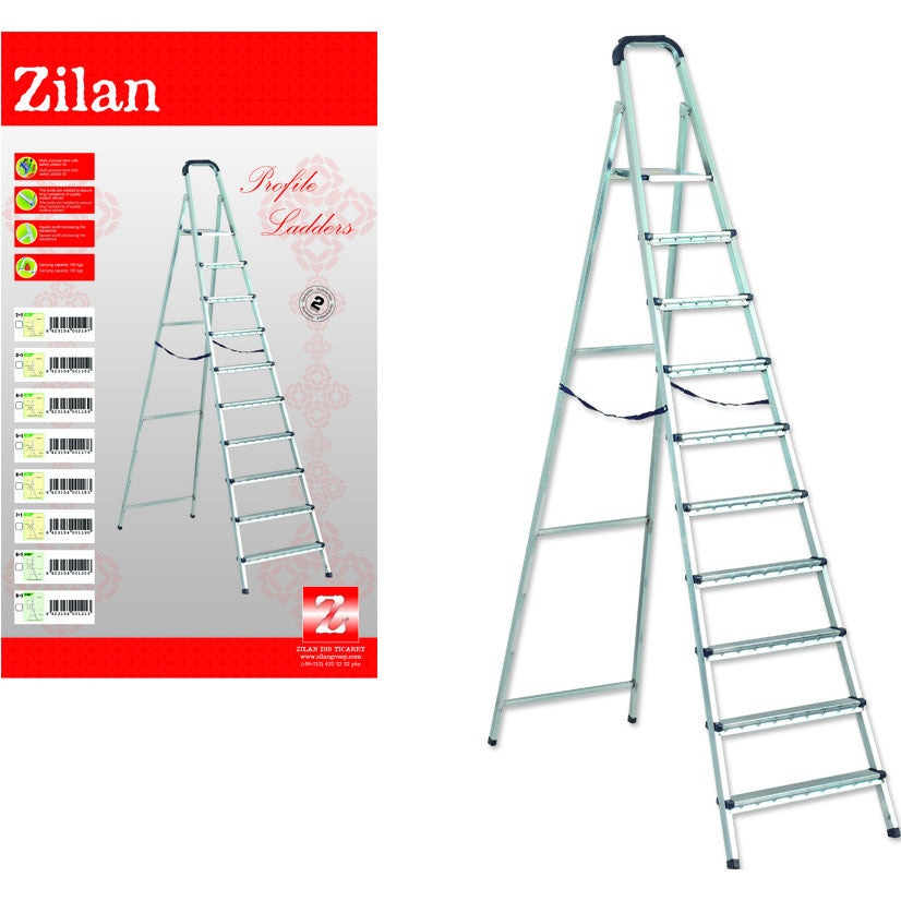 Scara Metalica ZLN 1213 , 9 Trepte + platforma cu sistem antialunecare