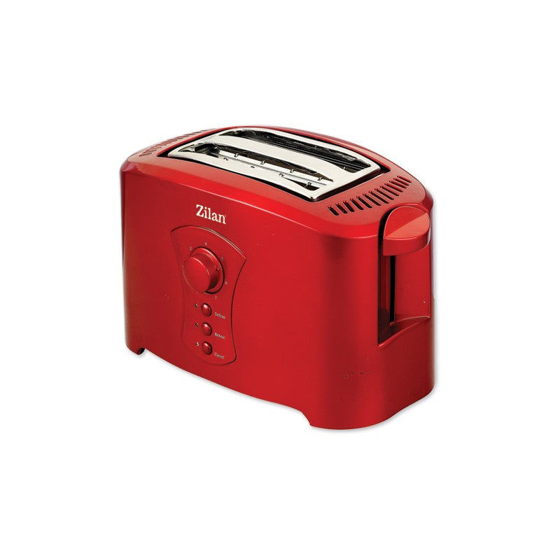 Prajitor de Paine ZILAN ZLN-8310, 750W, 7 nivele de rumenire,Rosu