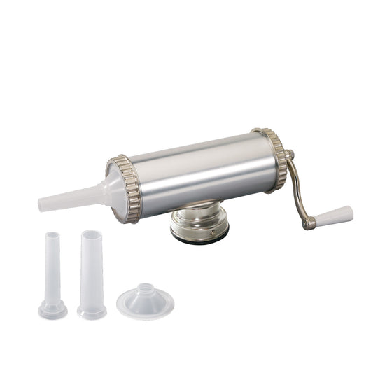 Aparat de umplut si facut carnati FLoria ZLN-2577, Capacitate 2.5Kg, Aluminiu, 3 palnii incluse