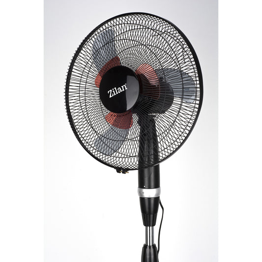 Ventilator cu picior Zilan ZLN-2331, Diametru 40cm , Putere 60 W, Palete duble, Unghi inclinare reglabil, 3 trepte de viteza