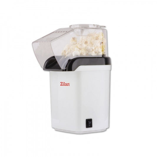 Aparat Pentru Popcorn Zilan ZLN-8044,Alb Putere 1200W, sistem cu jet de aer cald