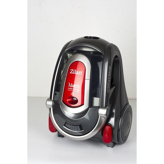 Aspirator Profesional ZILAN ZLN-3529 Negru/Rosu, 2000 W, Filtru HEPA, Capacitate 2 L, Filtrare Ciclonica, Accesorii Incluse, Furtun Flexibil, Tija din Inox, Design Modern