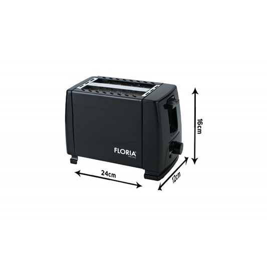 Prajitor de paine Floria ZLN1826 Negru, 700W, 7 nivele de control al temperaturii, buton de oprire