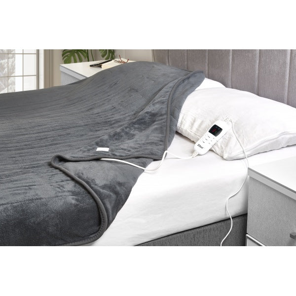 Patura electrica dubla Zilan ZLN0096, 9 trepte de putere, dimensiune 180x160 cm