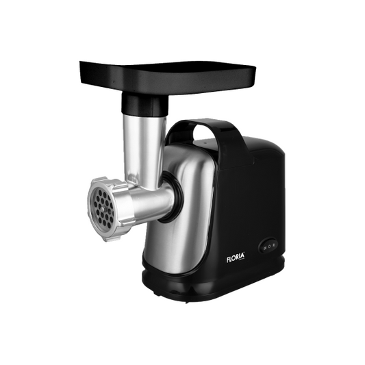 ELECTROCASNICE - Masina de tocat Floria ZLN7965 Neagra, putere 1300W, doua site, functie de revers, lama din otel