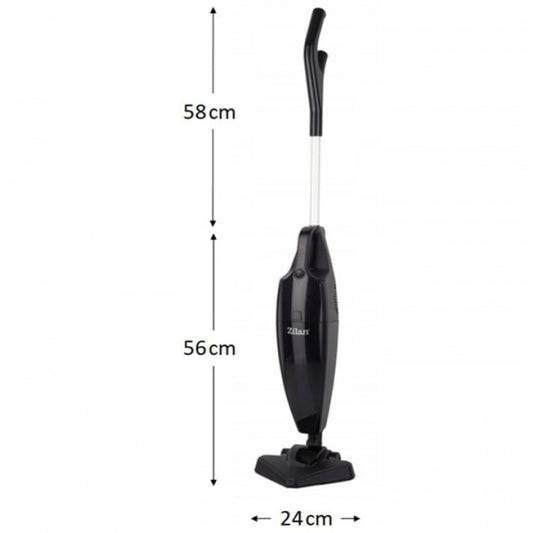 Aspirator vertical ZILAN ZLN-1235,Negru Putere 800W, Fara sac, Recipient praf 2L