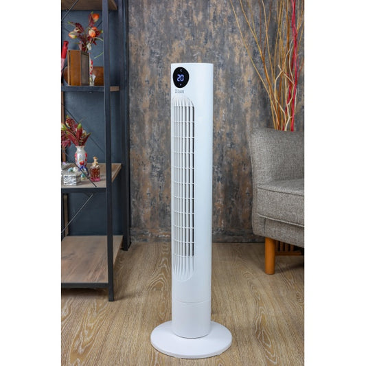 Ventilator turn Zilan ZLN1023, display LED, Timer, 3 trepte de viteza, 3 moduri presetate, 60W