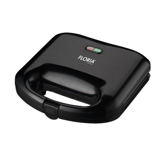 Sandwich Maker Floria ZLN-0829N, Putere 750W, Placa de tip grill, Antiaderenta, indicator luminos, Negru