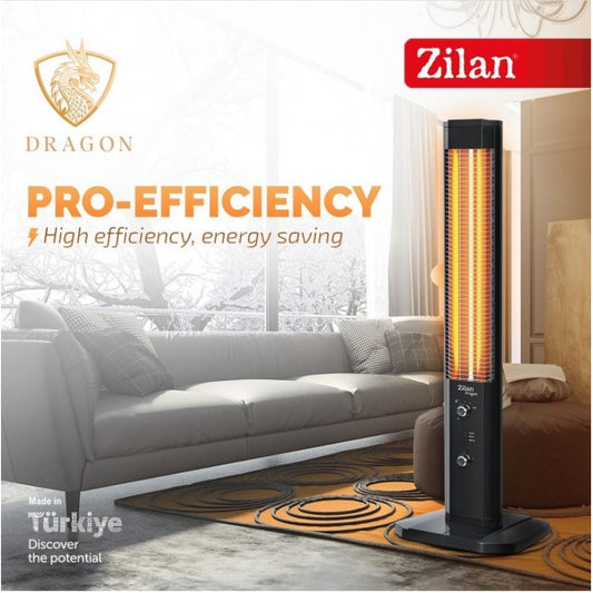 Radiator infrarosu Zilan ZLN3123, 2 trepte de putere 900/1800W, protectie rasturnare