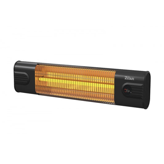 Radiator infrarosu cu fibra carbon ZILAN ZLN-0072, Putere 1800W, Telecomanda